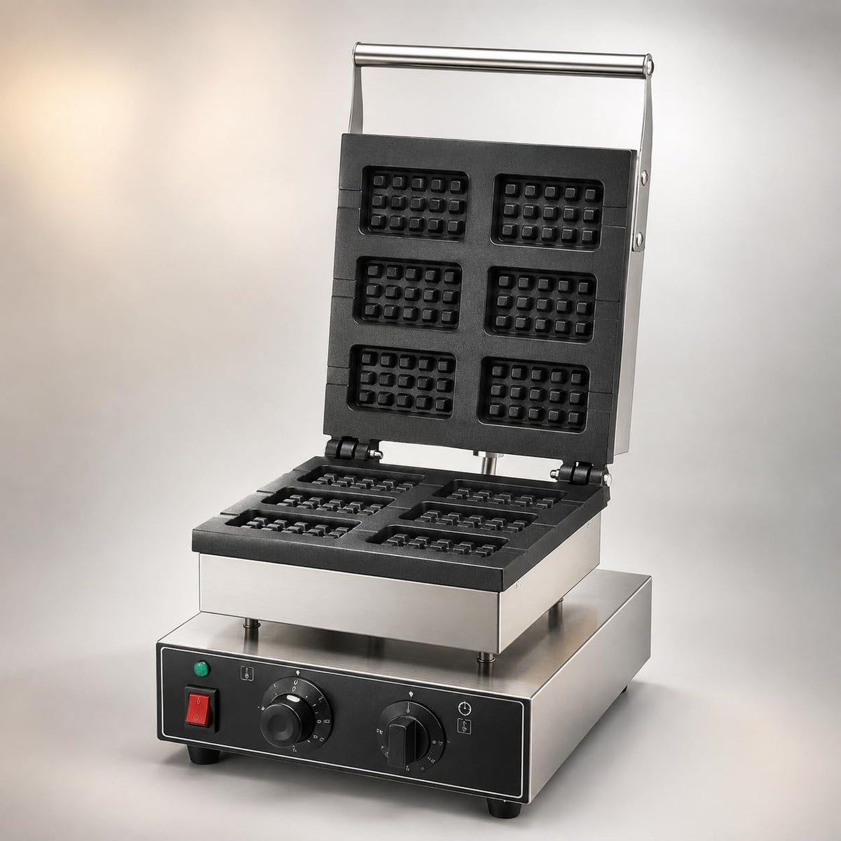 Gurubhai Equipments 6 Piece Rectangular Waffle Maker