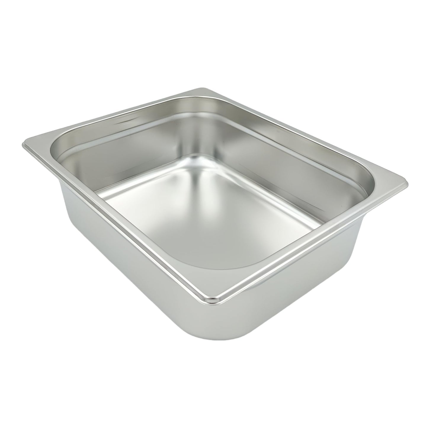 GURUBHAI EQUIPMENTS Gn Pan Food Container 1/2 100 mm (4" Deep) Stainless Steel Gastronorm Pan – Easy-to-Clean Food Storage Solution for Commercial Kitchens, Catering use