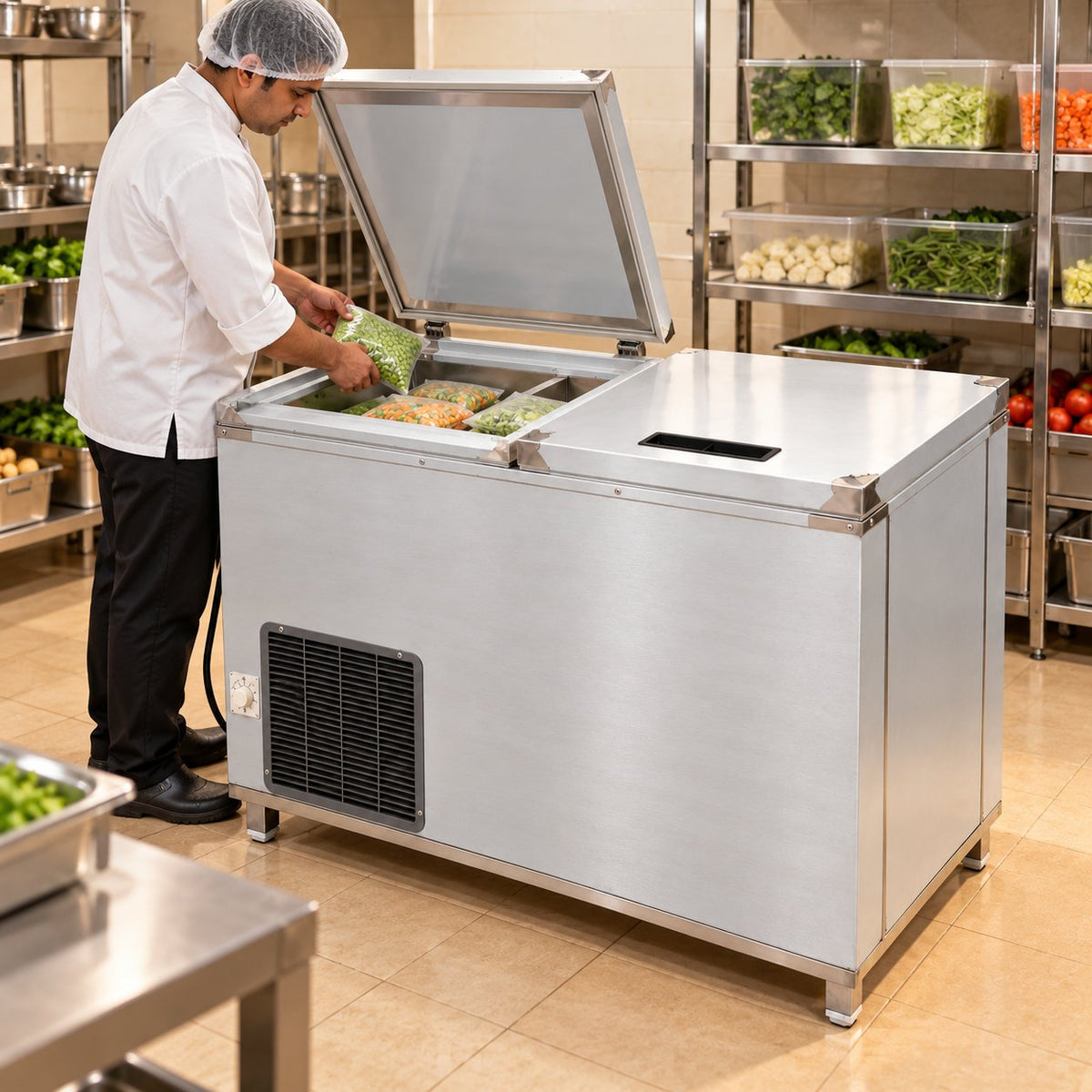 Gurubhai Equipments SS Body Deep Fridge 450 Ltr – Real-Life Use