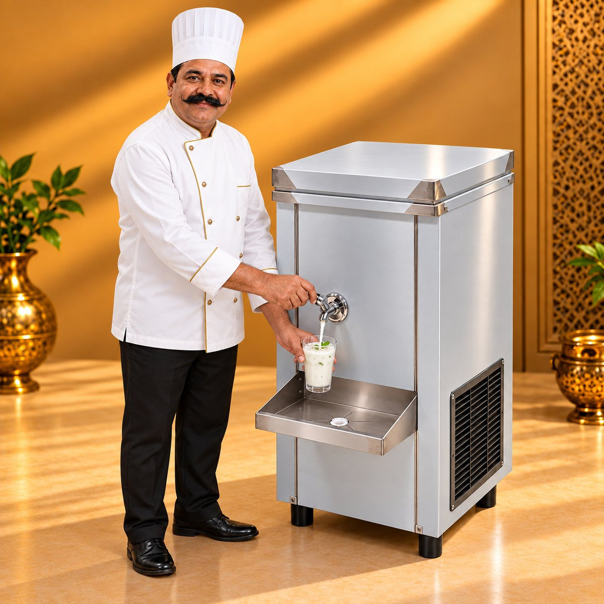 Gurubhai Equipments Buttermilk Cooler 20 Ltr – Real-Life Use