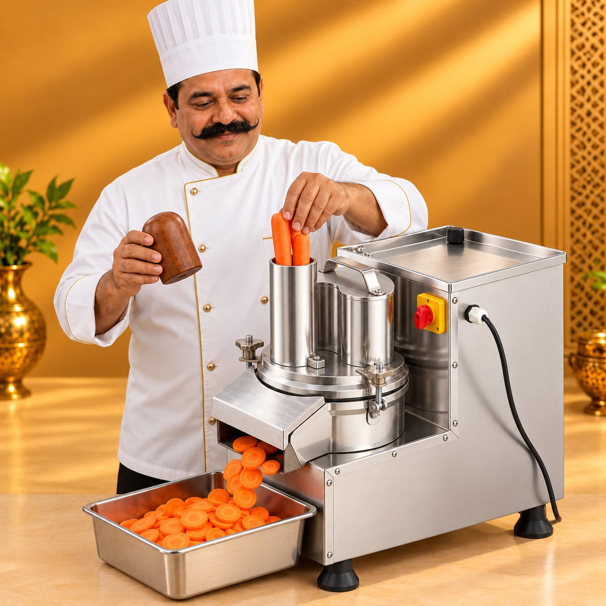 Gurubhai Equipments Vegetable Cutter – Real-Life Use