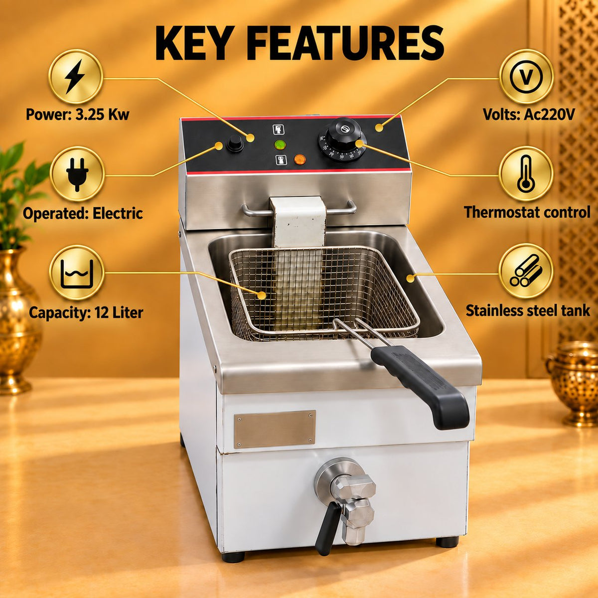 Gurubhai Equipments Fryer With Tap – Real-Life Use