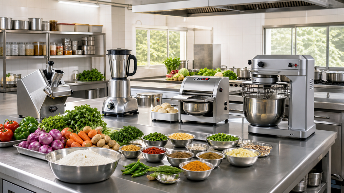 Commercial food preparation equipment for restaurants, cafés, cloud kitchens and bakeries in India