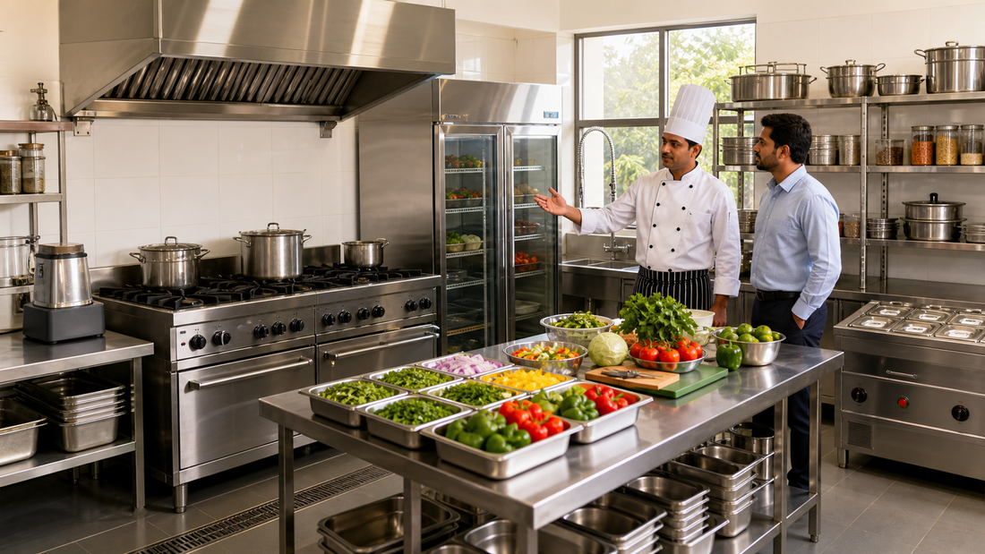 Essential commercial kitchen equipment for starting a food business in India
