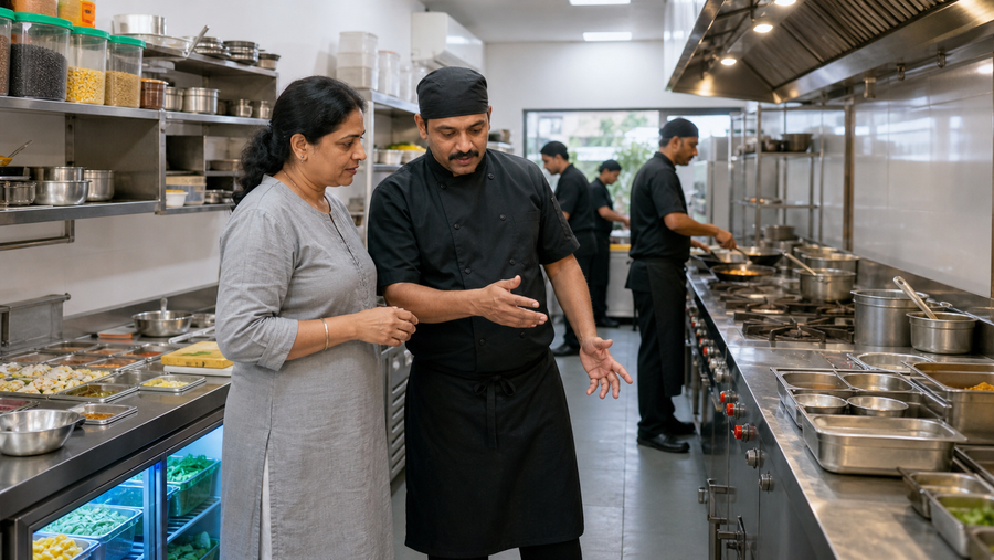 Small restaurant kitchen upgrade for more capacity and faster service