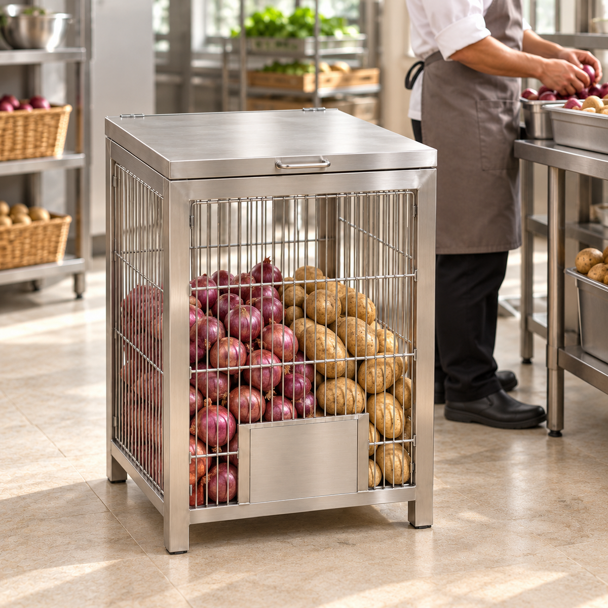 Gurubhai Equipments Onion-Potato Cage – How to Use