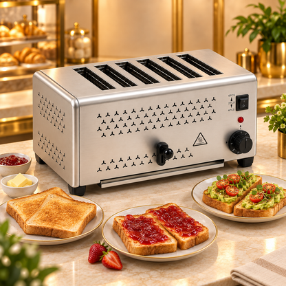 6 SLICE POPUP TOASTER