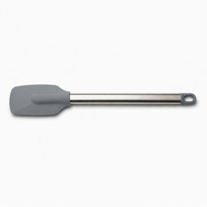 Silicone Spatula with Stainless Steel Handle | Heat-Resistant Grey Kitchen Utensil for Cooking, Baking & Mixing