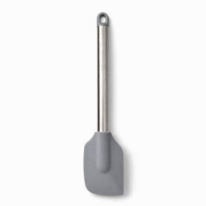 Silicone Spatula with Stainless Steel Handle | Heat-Resistant Grey Kitchen Utensil for Cooking, Baking & Mixing