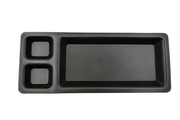 GURUBHAI EQUIPMENTS Black Plastic Rectangular Serving Plates with 3 Compartments | Multi-Section Snack & Starter Tray for Sauce, Chutney & Snacks | for Home, Hotel & Restaurant Use (Set of 6)