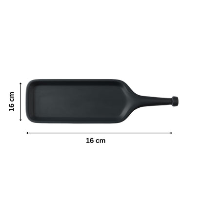 GURUBHAI EQUIPMENTS Melamine Serving Platter – Set of 6 | Unbreakable Bat Platter/Trays for French Fries, Momos, Rolls, Snacks & Desserts | Stylish & Durable Platters for Home, Cafés & Restaurants