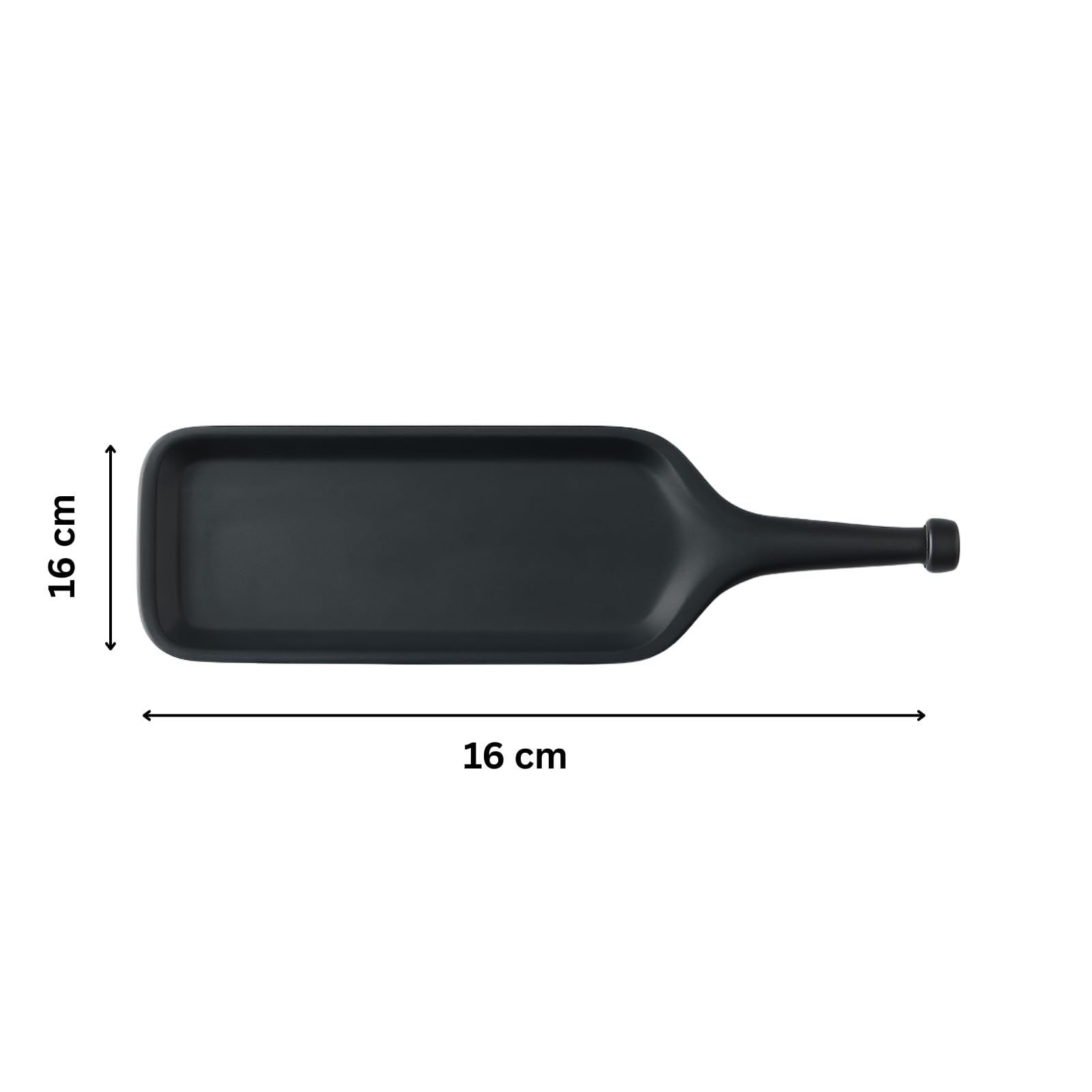 GURUBHAI EQUIPMENTS Melamine Serving Platter – Set of 6 | Unbreakable Bat Platter/Trays for French Fries, Momos, Rolls, Snacks & Desserts | Stylish & Durable Platters for Home, Cafés & Restaurants