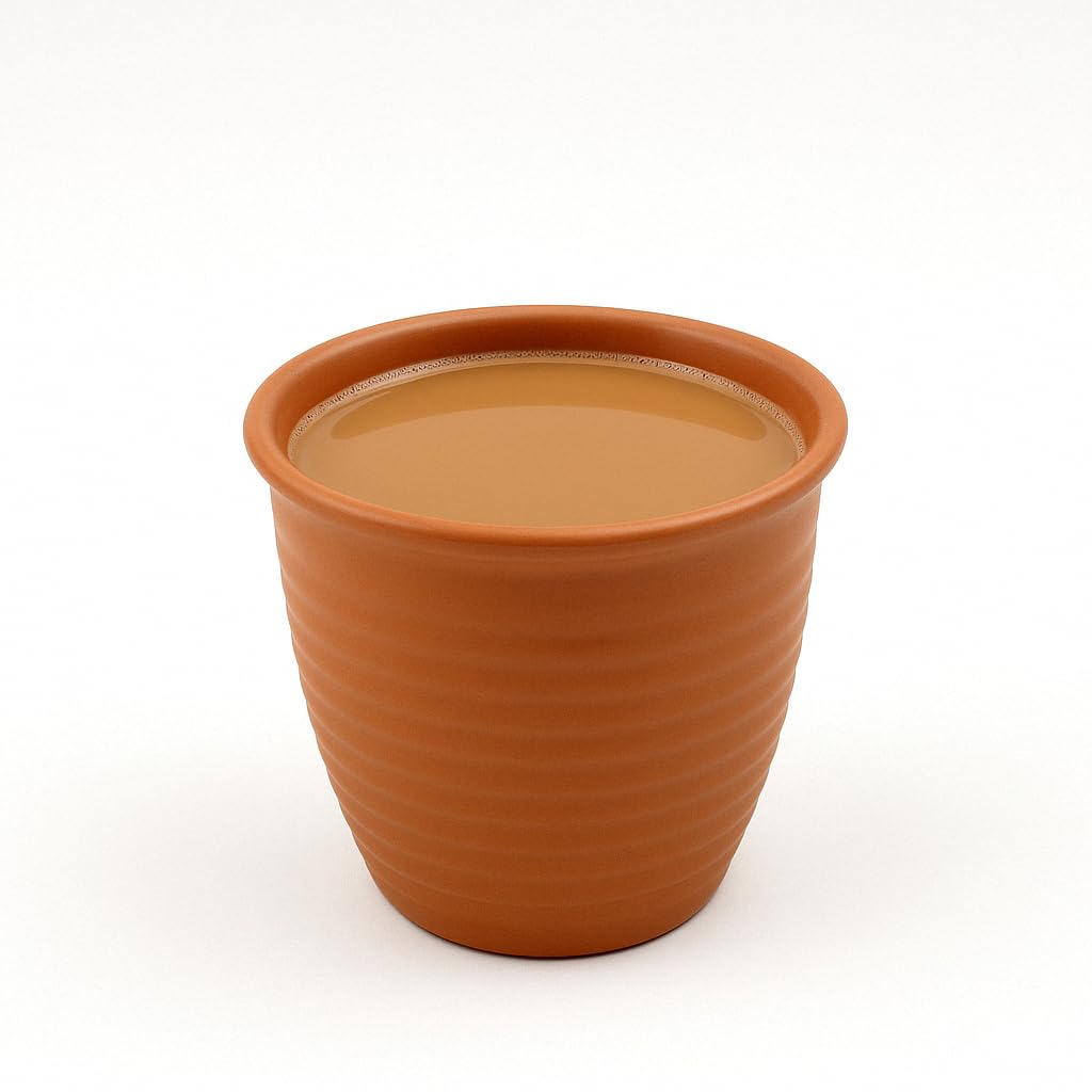 GURUBHAI EQUIPMENTS Melamine Tea Kullad – Set of 6 | Water Kullad | Traditional Chai Cups (160 ml) – Unbreakable, Microwave-Safe & Reusable Chai Glasses for Home, Cafés & Tea Stalls