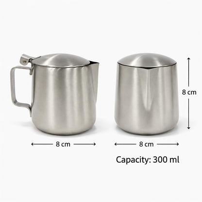 Gurubhai Equipments Stainless Steel Sambar & Sauce Serving Jug with Lid