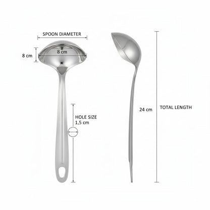 Gurubhai Equipments Durable Serving Spoons for Chutney, Sauce & Pickle | Rust-Resistant, Easy-to-Clean Small Ladle for Home & Restaurant Use