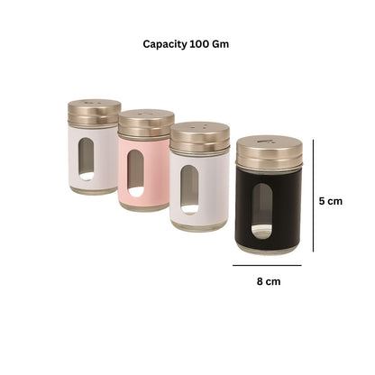 Gurubhai Equipments Chili Flakes & Oregano Dispenser Spice Shaker Bottles with Stainless Steel Lids | Seasoning Containers for Pizza, Pasta, Kitchen & Restaurant Use
