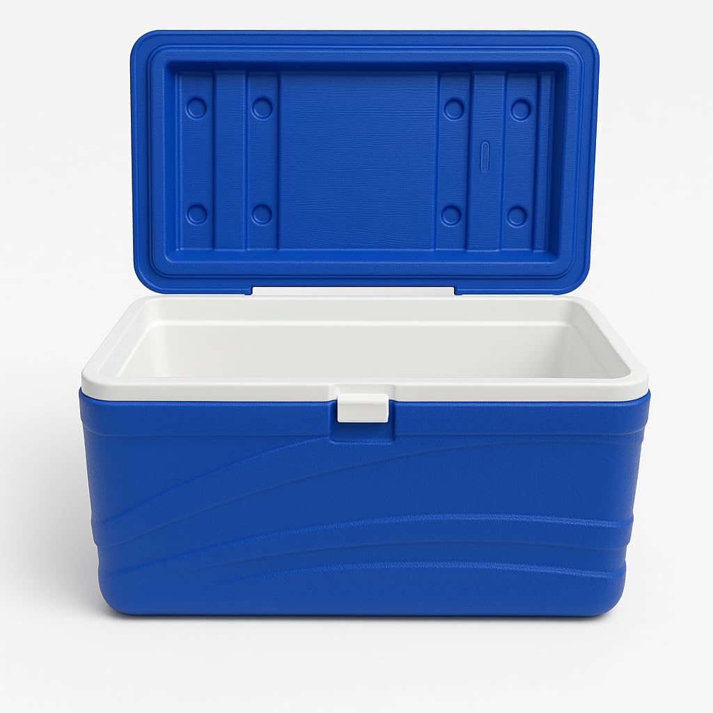Gurubhai Equipments 25 Liter Ice Box Heavy Duty Insulated Cooler for Travel, Camping, Picnic, Medical Use – Keeps Ice Cold for Hours – Blue