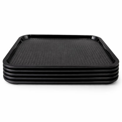 Gurubhai Equipments Serving Tray Heavy-Duty Rectangular Fast Food Trays for Restaurant, Cafeteria, Kitchen & Home Use | Easy-to-Clean, Non-Slip Food Serving Trays