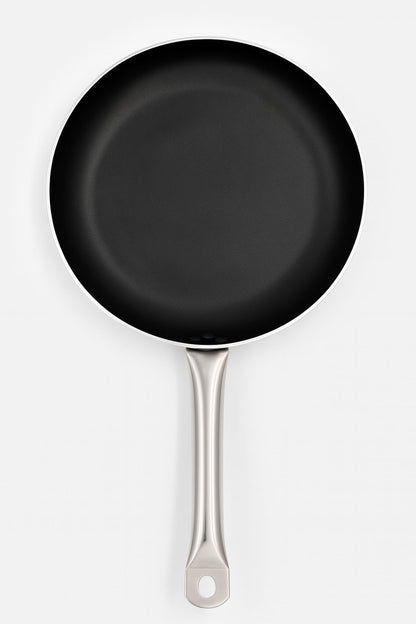 GURUBHAI EQUIPMENTS Premium Non-Stick Frying Pan with Stainless Steel Handle | Heavy Duty Fry Pan for Induction | Easy Clean Tawa for Roti, Omelette, Pancake, Cooking & Frying | 28 cm