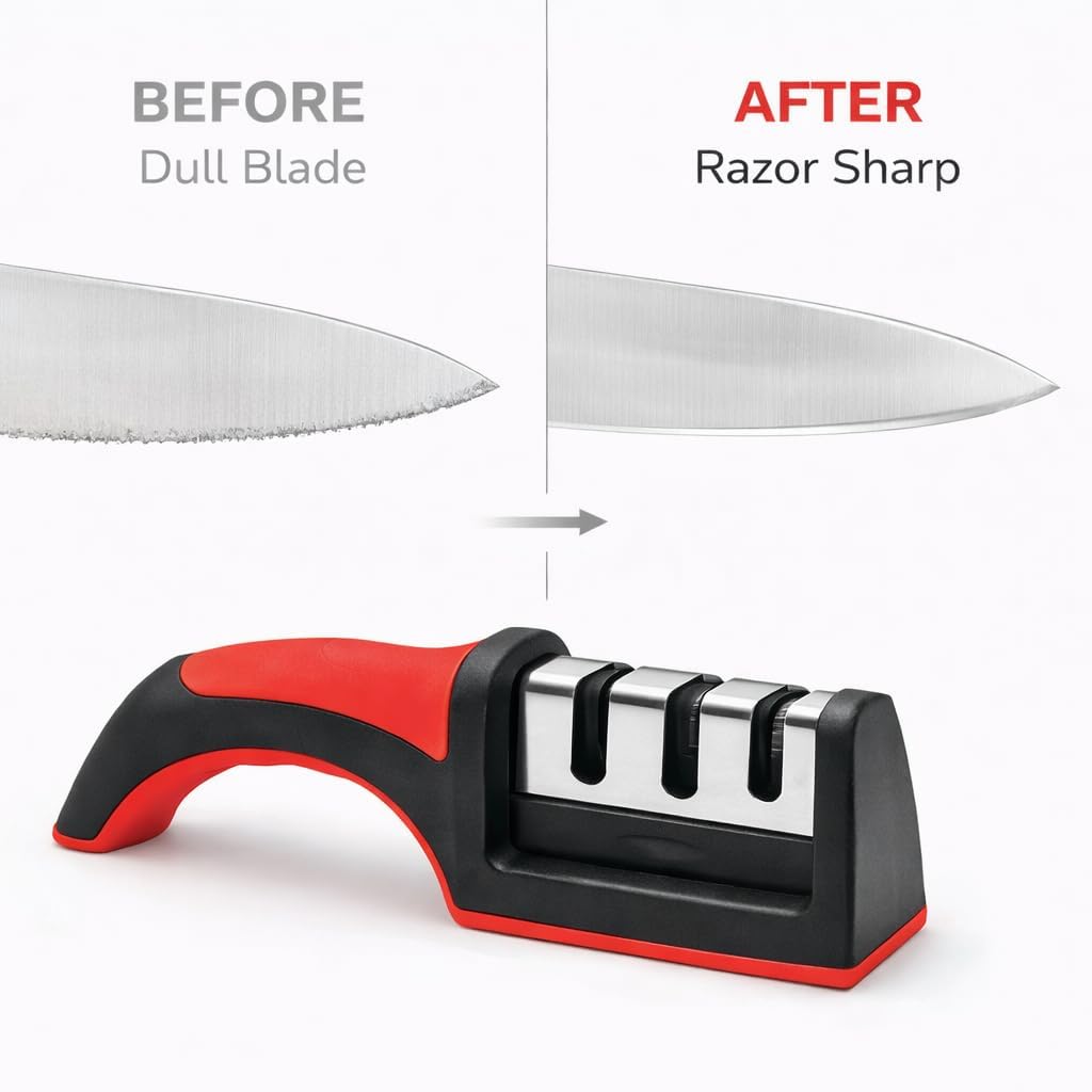 Gurubhai Equipments Stainless Steel Hand Grater with Ergonomic Handle | Multipurpose Vegetable, Cheese & Fruit Grater for Kitchen Use | Durable & Easy-to-Clean Flat Grater (KNIF-SHRP-01)