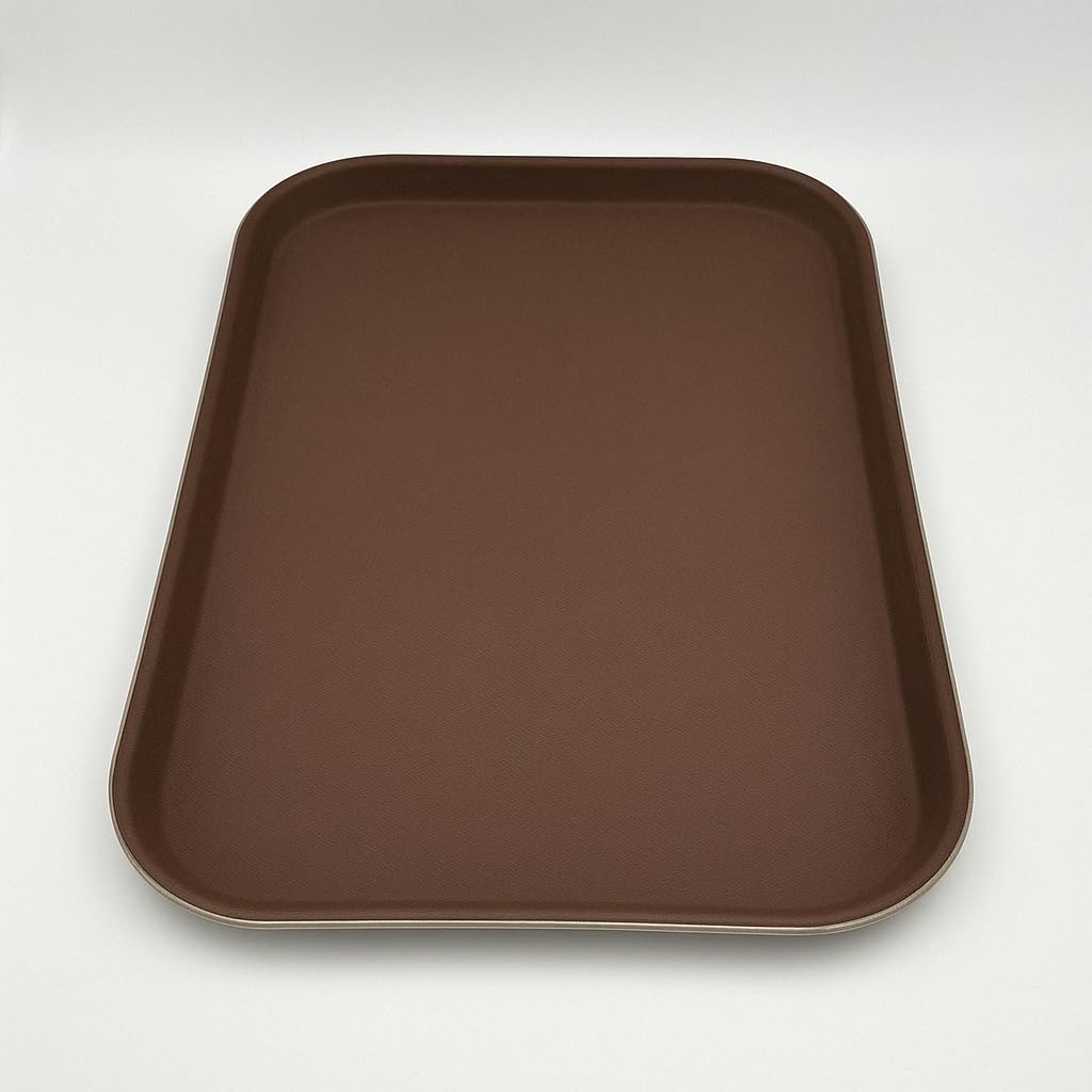 Gurubhai Equipments Serving Tray Heavy-Duty Rectangular Fast Food Trays for Restaurant, Cafeteria, Kitchen & Home Use | Easy-to-Clean, Non-Slip Food Serving Trays