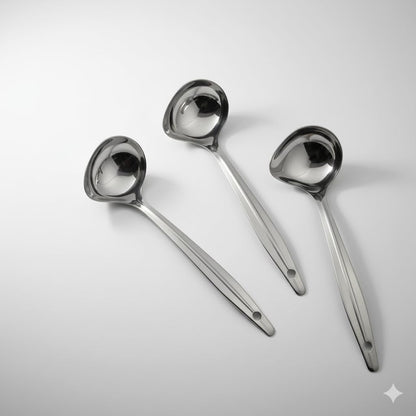 Gurubhai Equipments Durable Serving Spoons for Chutney, Sauce & Pickle | Rust-Resistant, Easy-to-Clean Small Ladle for Home & Restaurant Use