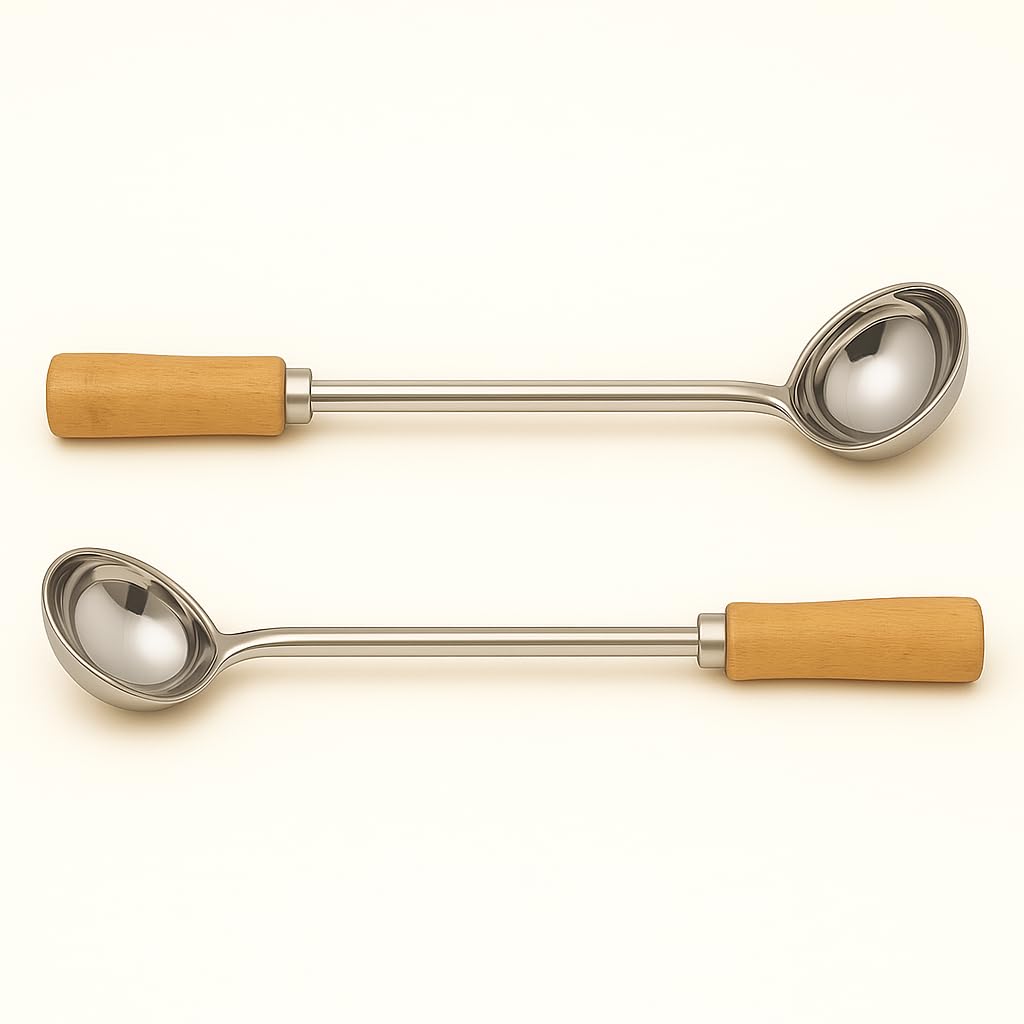 Gurubhai Equipments Durable Serving Spoons for Chutney, Sauce & Pickle | Rust-Resistant, Easy-to-Clean Small Ladle for Home & Restaurant Use