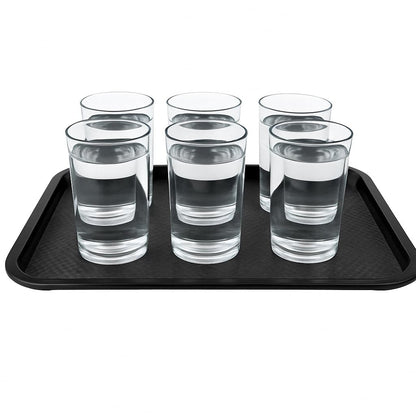 Gurubhai Equipments Serving Tray Heavy-Duty Rectangular Fast Food Trays for Restaurant, Cafeteria, Kitchen & Home Use | Easy-to-Clean, Non-Slip Food Serving Trays