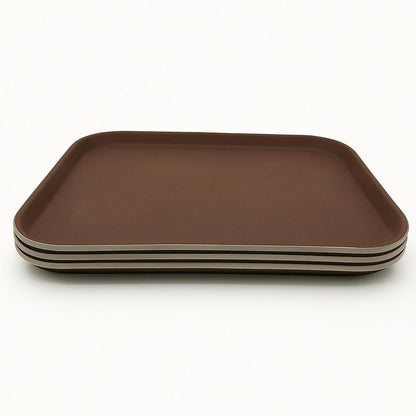Gurubhai Equipments Serving Tray Heavy-Duty Rectangular Fast Food Trays for Restaurant, Cafeteria, Kitchen & Home Use | Easy-to-Clean, Non-Slip Food Serving Trays