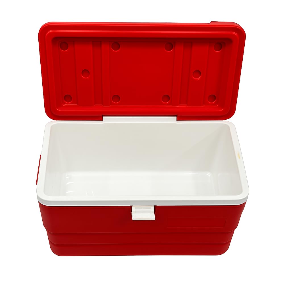 Gurubhai Equipments 25 LTR Heavy-Duty Insulated Ice Box | Portable Cooler Box for Camping, Picnic, and Commercial Use | Durable Chiller Box for Food & Drinks