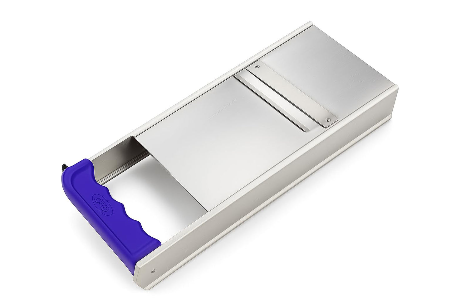 Gurubhai Equipments Stainless Steel Vegetable Slicer with Handle | Heavy-Duty Manual Slicer for Potato, Onion, Chips & Salad Cutting | Durable Kitchen Mandoline Slicer with Sharp Blades