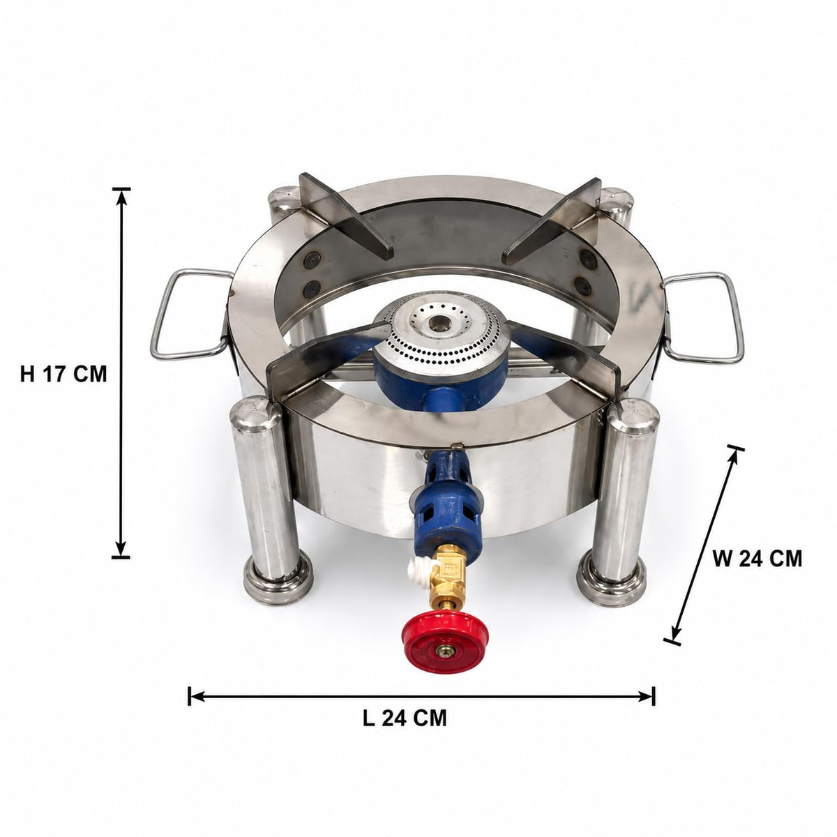 Gurubhai Equipments Round Catering Burner Heavy Duty LPG Gas Stove