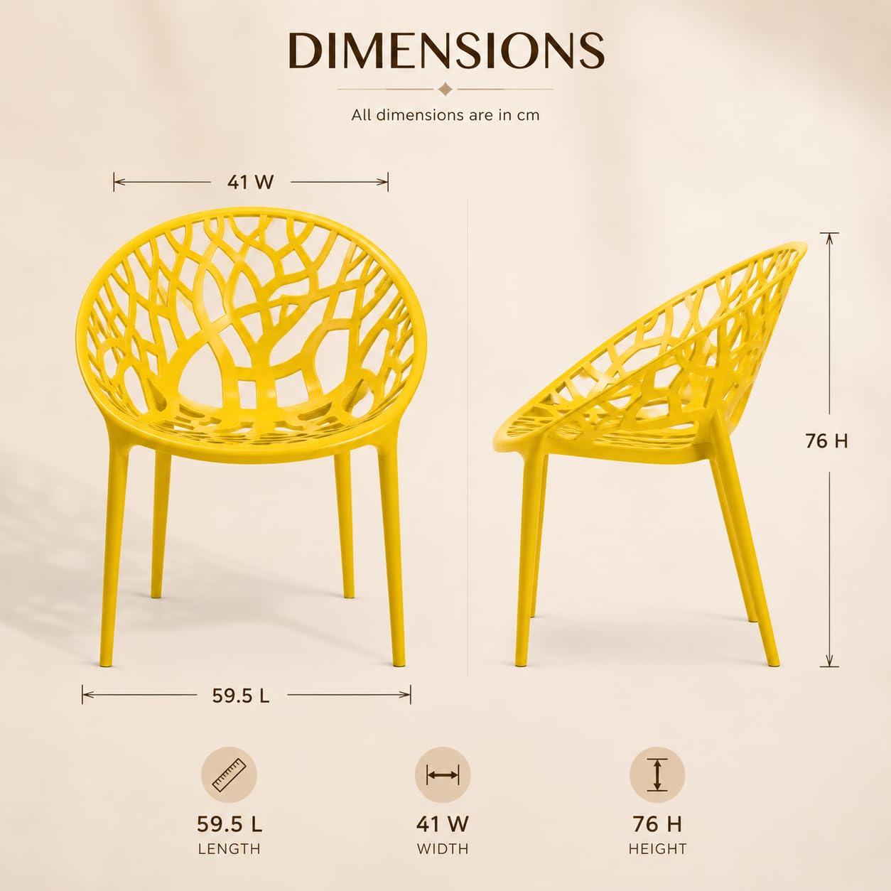 GURUBHAI EQUIPMENTS Dining Chair Restaurant Chair Cafe Chair for Home Dining Room Indoor Outdoor Seating