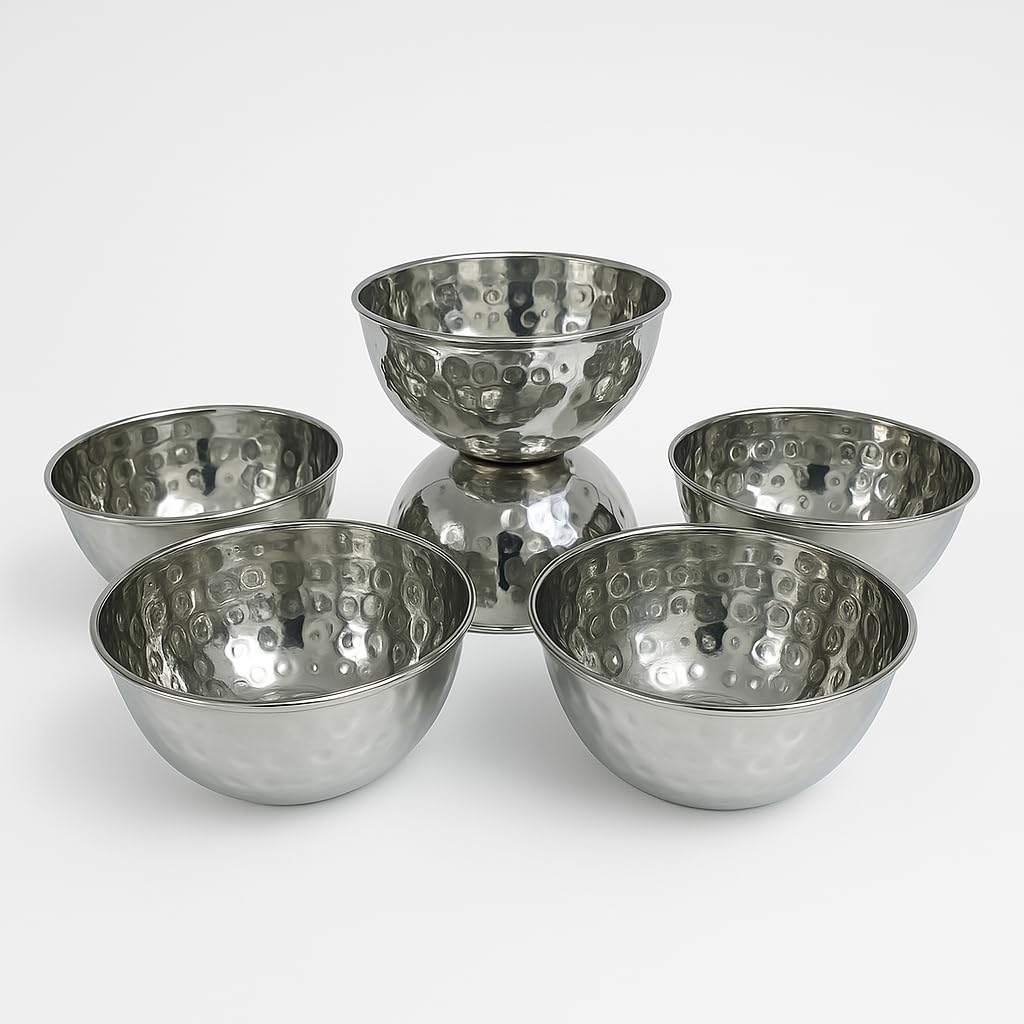 GURUBHAI EQUIPMENTS Spice Serving Bowls with Tray for Dining Table, Home, Restaurant & Hotel Use