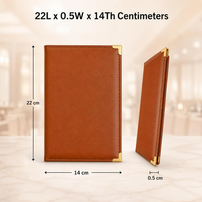 Gurubhai Equipments Bill Folder for Restaurant & Café Receipt Presenter with Thank You Print – Durable Menu & Receipt Holder for Hotels, Dine-in & Billing