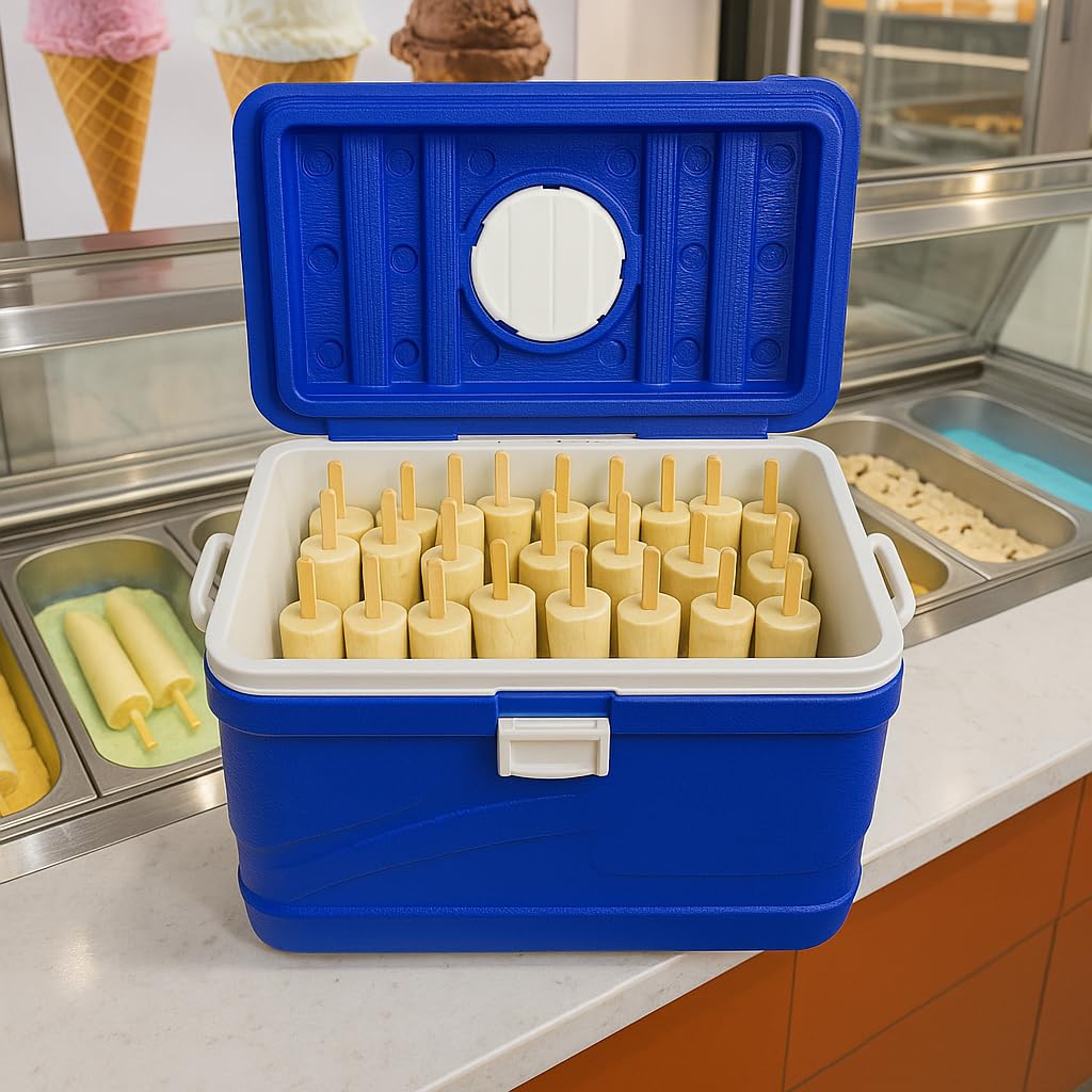 Gurubhai Equipments 50 Liter Commercial Ice Box – Heavy-Duty Insulated Cooler for Ice, Food & Beverages | Portable Cooler for Catering, Outdoor Events, Hotels, Restaurants & Travel