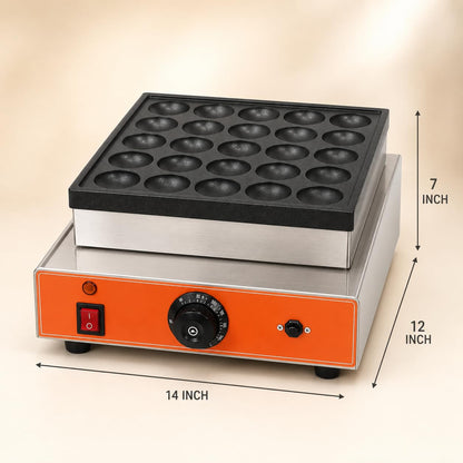 Gurubhai Equipments Commercial Waffle Maker Machine, Electric Belgian Waffle Baker, Professional Waffle Machine for Cafe Bakery Restaurant Food Stall
