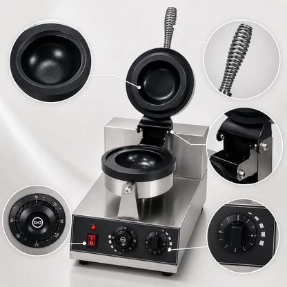 Gurubhai Equipments Burger Press Maker Machine, Commercial Hamburger Patty Press, Heavy Duty Patty Mould Maker for Restaurant Cafe Kitchen