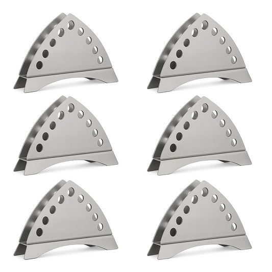 Gurubhai Equipments Stainless Steel Tissue Paper Holder - Set of 6 | Napkin Holder for Tabel | Napkin Holder for Tabeltop, Dinning | Ideal for Restuarant, Cafe, Hotel and Home Use