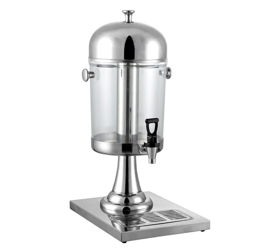 Gurubhai Equipments 8-Litre Commercial Juice Dispenser – Stainless Steel Cold Drink & Beverage Dispenser for Restaurants, Hotels & Events | Ideal for Juice, Milk, Lemonade & Iced Tea