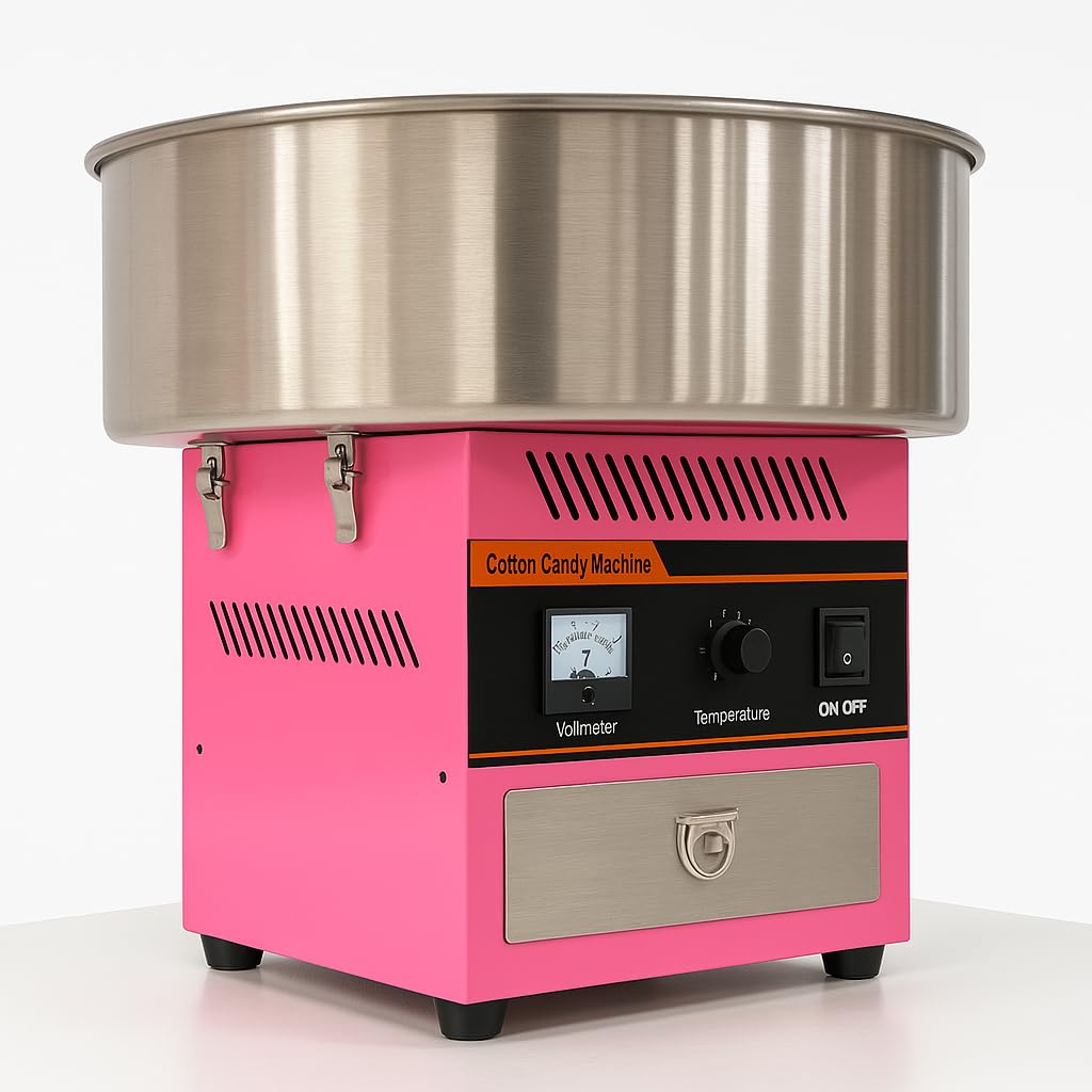 Gurubhai Equipments Commercial Cotton Candy Machine – Heavy-Duty Electric Candy Floss Maker for Hotels, Restaurants, Parties & Events | High-Performance Sugar Floss Machine for Professional Use
