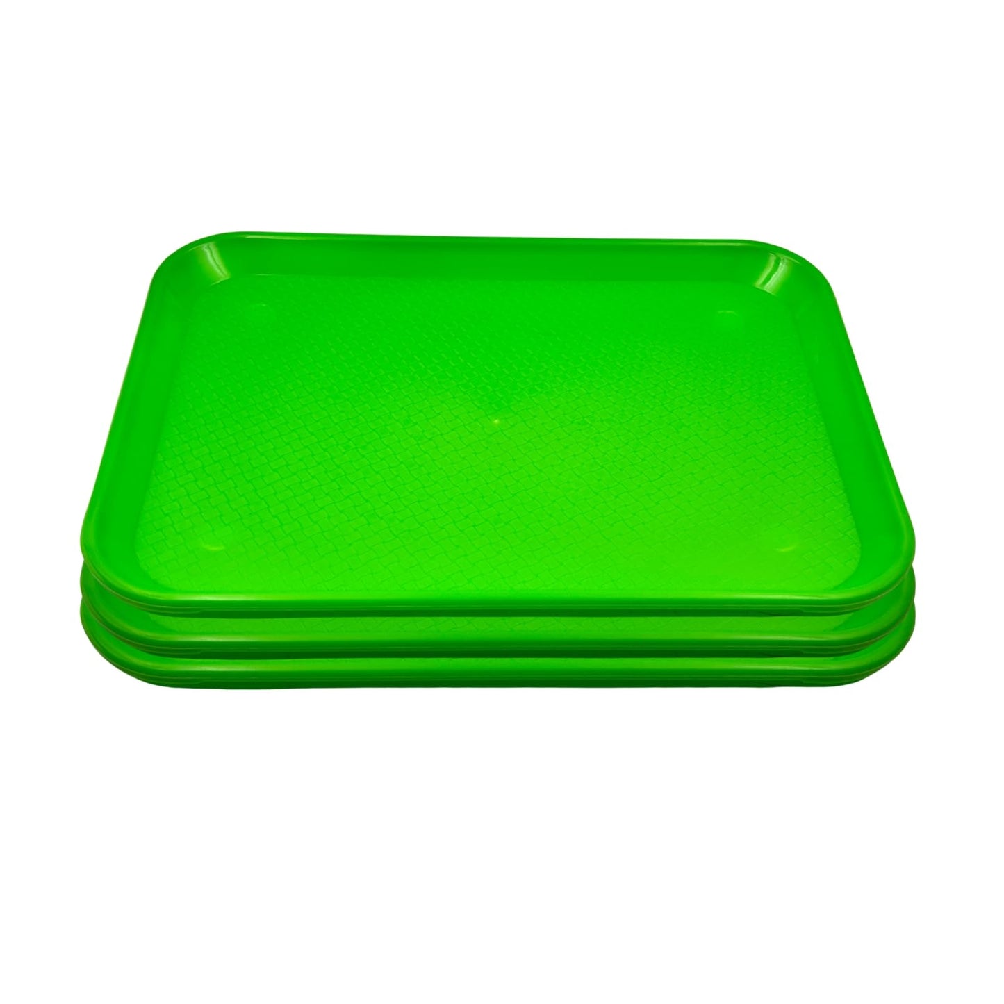 Gurubhai Equipments Serving Tray Heavy-Duty Rectangular Fast Food Trays for Restaurant, Cafeteria, Kitchen & Home Use | Easy-to-Clean, Non-Slip Food Serving Trays