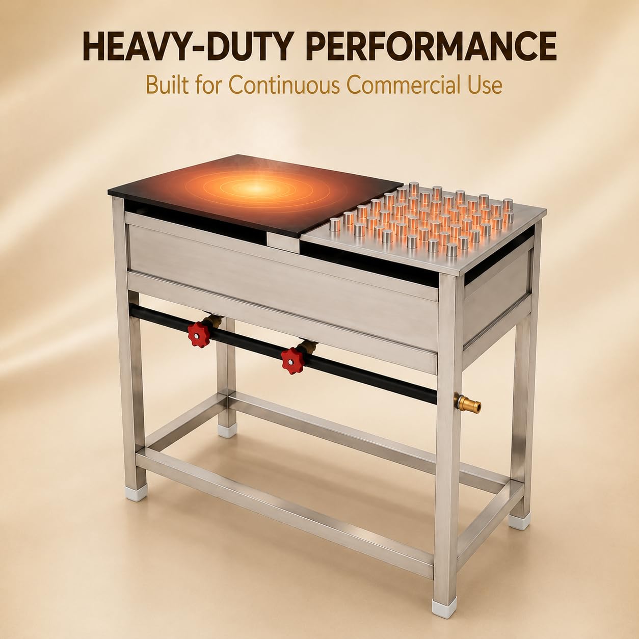 Gurubhai Equipments Roti Bhatti – Commercial Gas Roti Bhatti for Hotel & Restaurant Use | Heavy-Duty Roti Cooking Bhatti with Bullet Burner for Tandoor & Kitchen Use