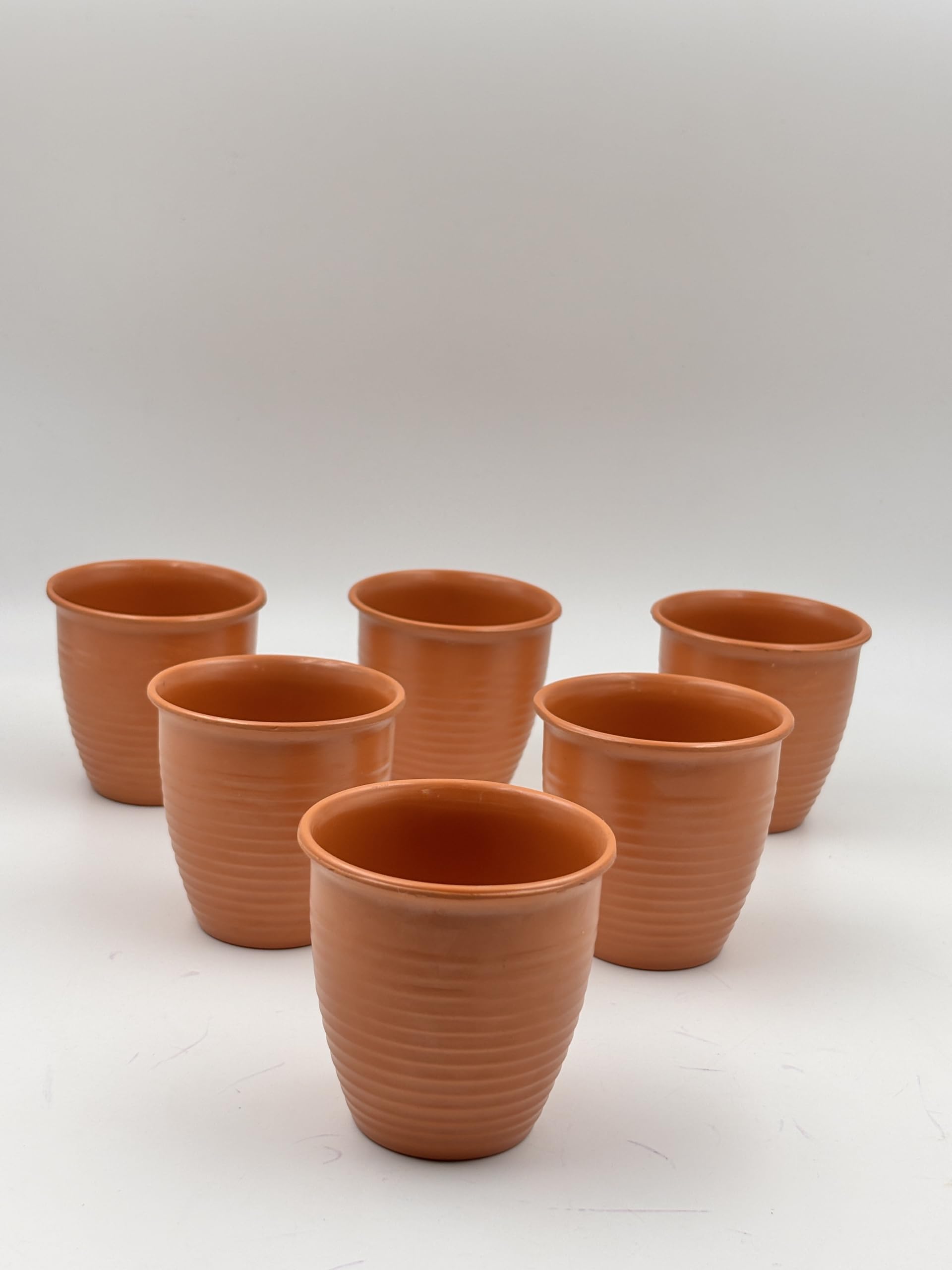 GURUBHAI EQUIPMENTS Melamine Tea Kullad – Set of 6 | Water Kullad | Traditional Chai Cups (160 ml) – Unbreakable, Microwave-Safe & Reusable Chai Glasses for Home, Cafés & Tea Stalls