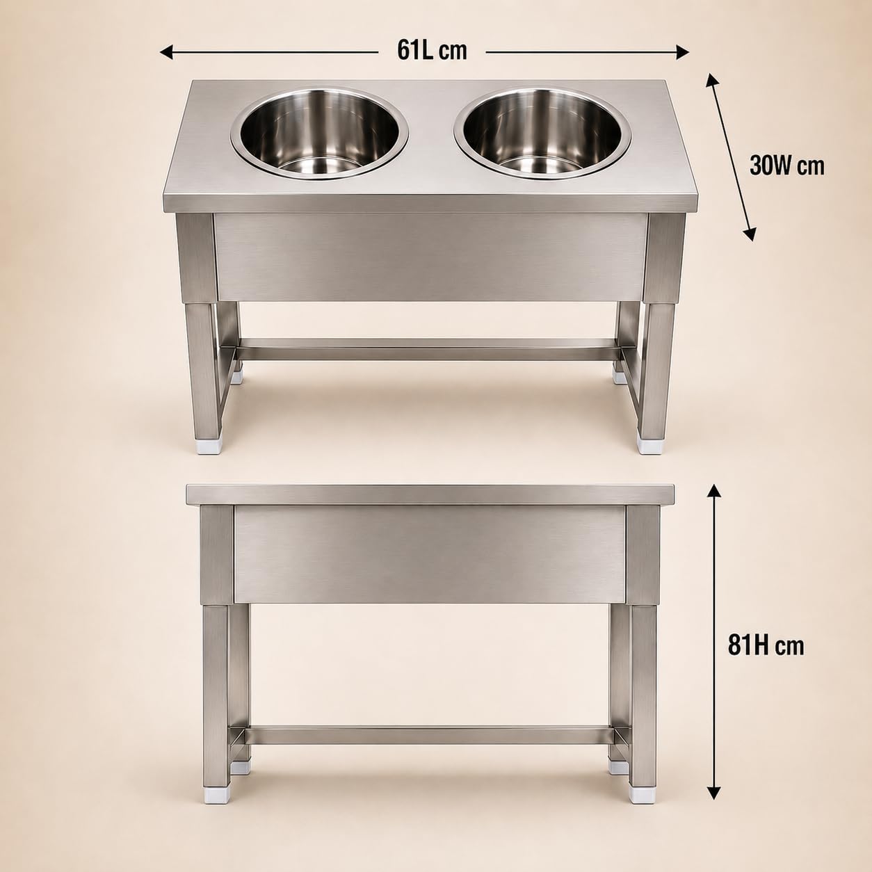 Gurubhai Equipments Electric Bain Marie Commercial Food Warmer Steam Table Buffet Counter for Restaurant Catering