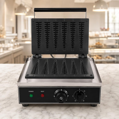 Gurubhai Equipments Commercial Waffle Maker Machine, Electric Belgian Waffle Baker, Professional Waffle Machine for Cafe Bakery Restaurant Food Stall
