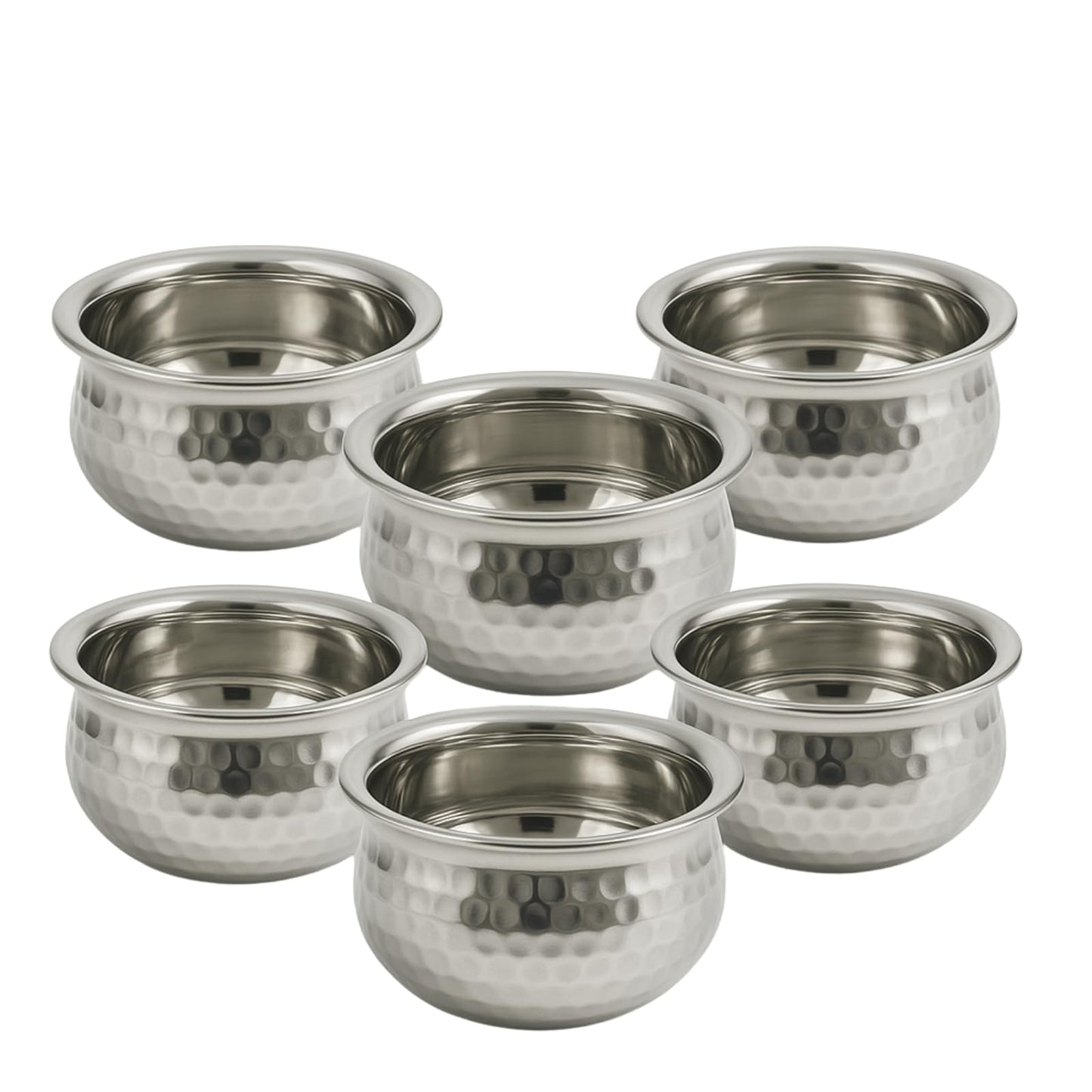 GURUBHAI EQUIPMENTS Spice Serving Bowls with Tray for Dining Table, Home, Restaurant & Hotel Use