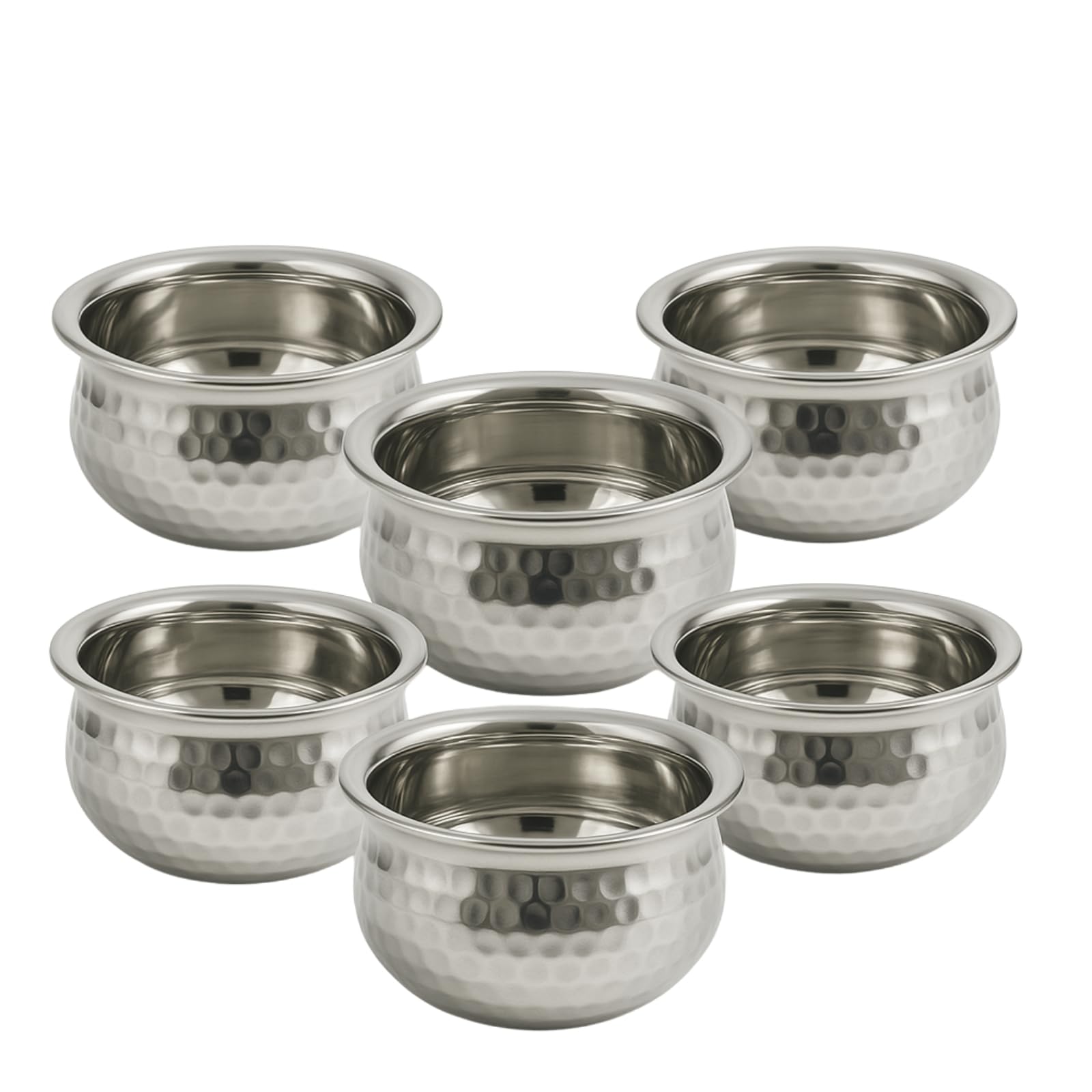 GURUBHAI EQUIPMENTS Spice Serving Bowls with Tray for Dining Table, Home, Restaurant & Hotel Use