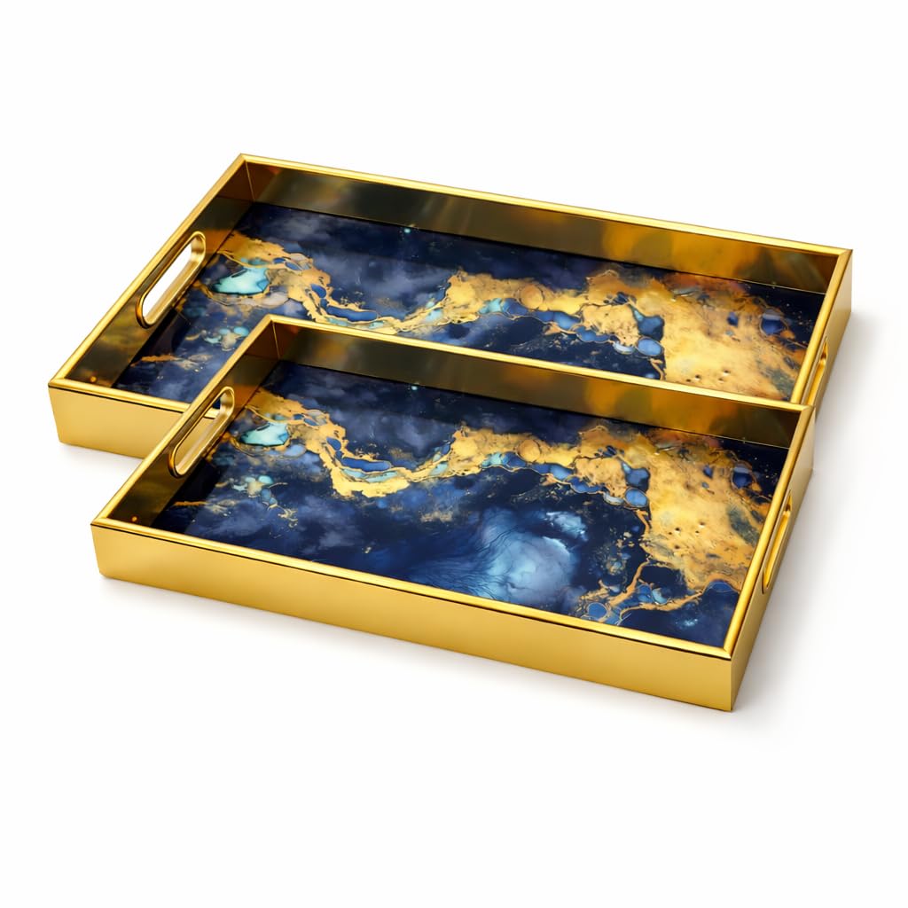 Gurubhai Equipments Serving Tray Heavy-Duty Rectangular Fast Food Trays for Restaurant, Cafeteria, Kitchen & Home Use | Easy-to-Clean, Non-Slip Food Serving Trays