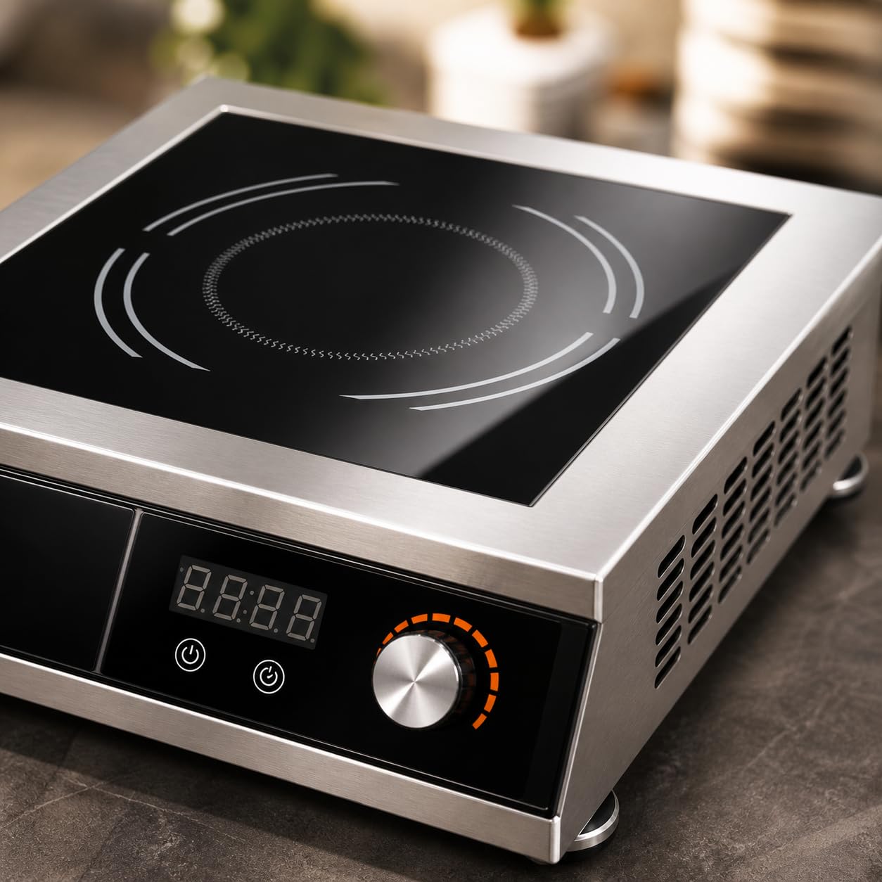 Gurubhai Equipment Commercial Induction Cooktop | Flat Induction Stove with Temperature Control | Heavy Duty Commercial Induction for Restaurant, Hotel & Catering Kitchen